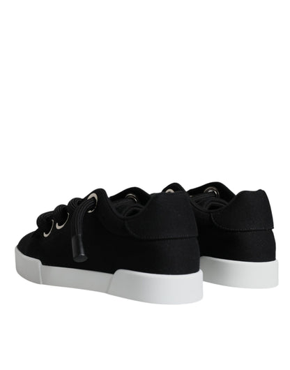 Dolce &amp; Gabbana Sorte Portofino Lave Sneakers Sko