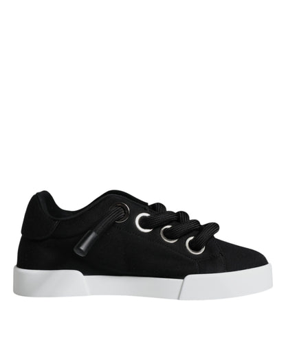 Dolce &amp; Gabbana Sorte Portofino Lave Sneakers Sko