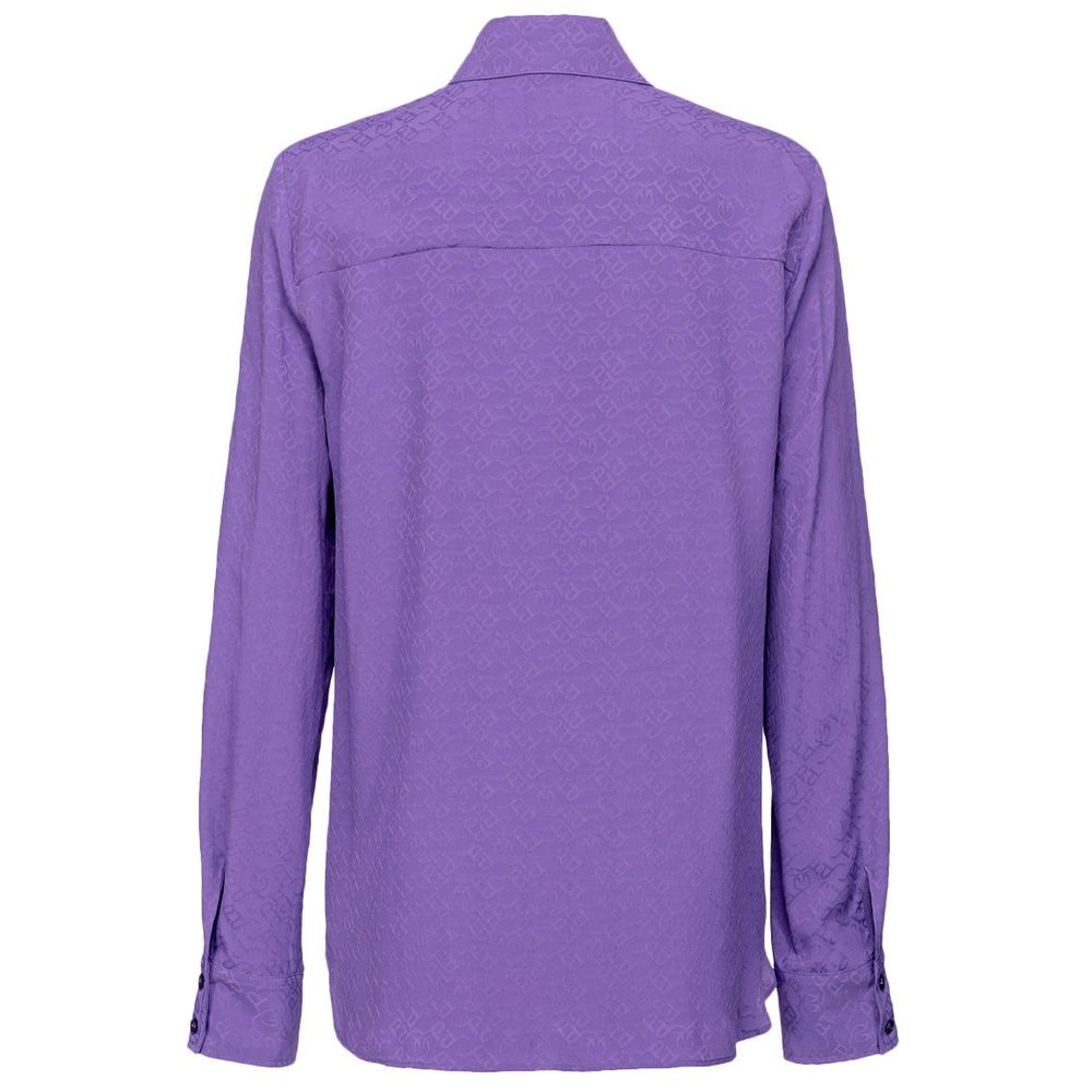 PINKO Purple Acetate Shirt