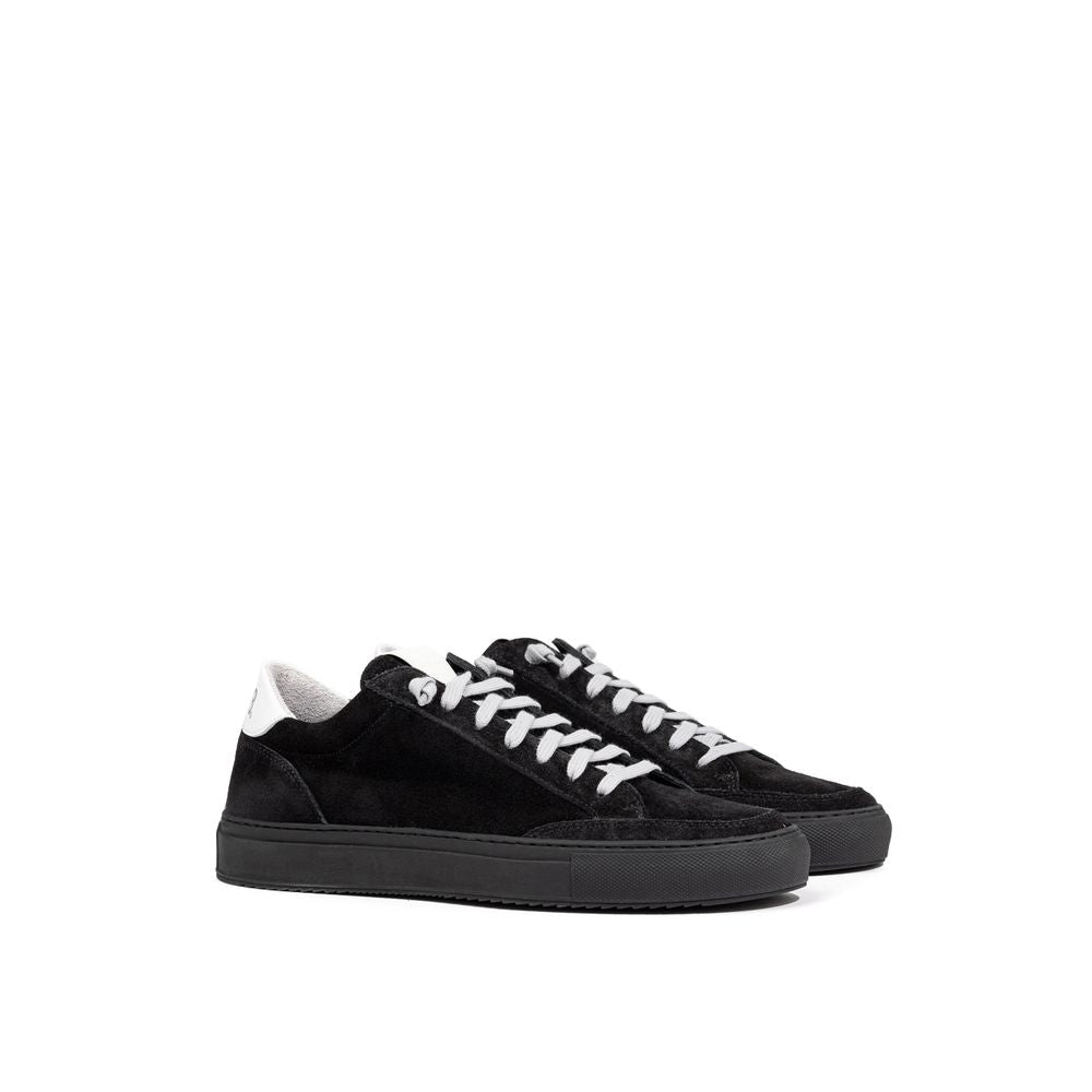 P448 Scamociata Sneaker i sort læder