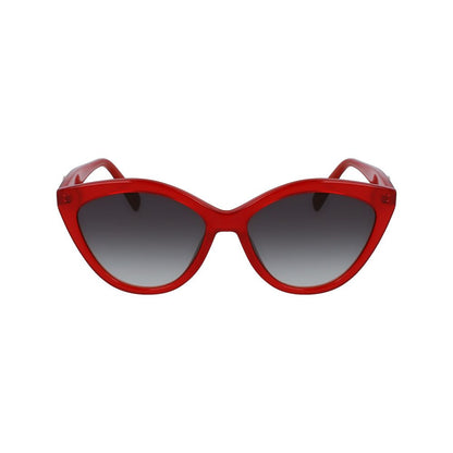 Longchamp Red Acetate Sunglasses