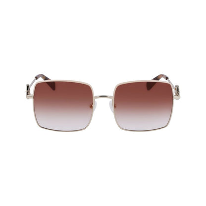 Longchamp Gold Metal Sunglasses