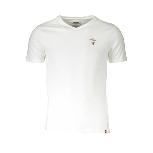 Aeronautica Militare T-shirt i hvid bomuld