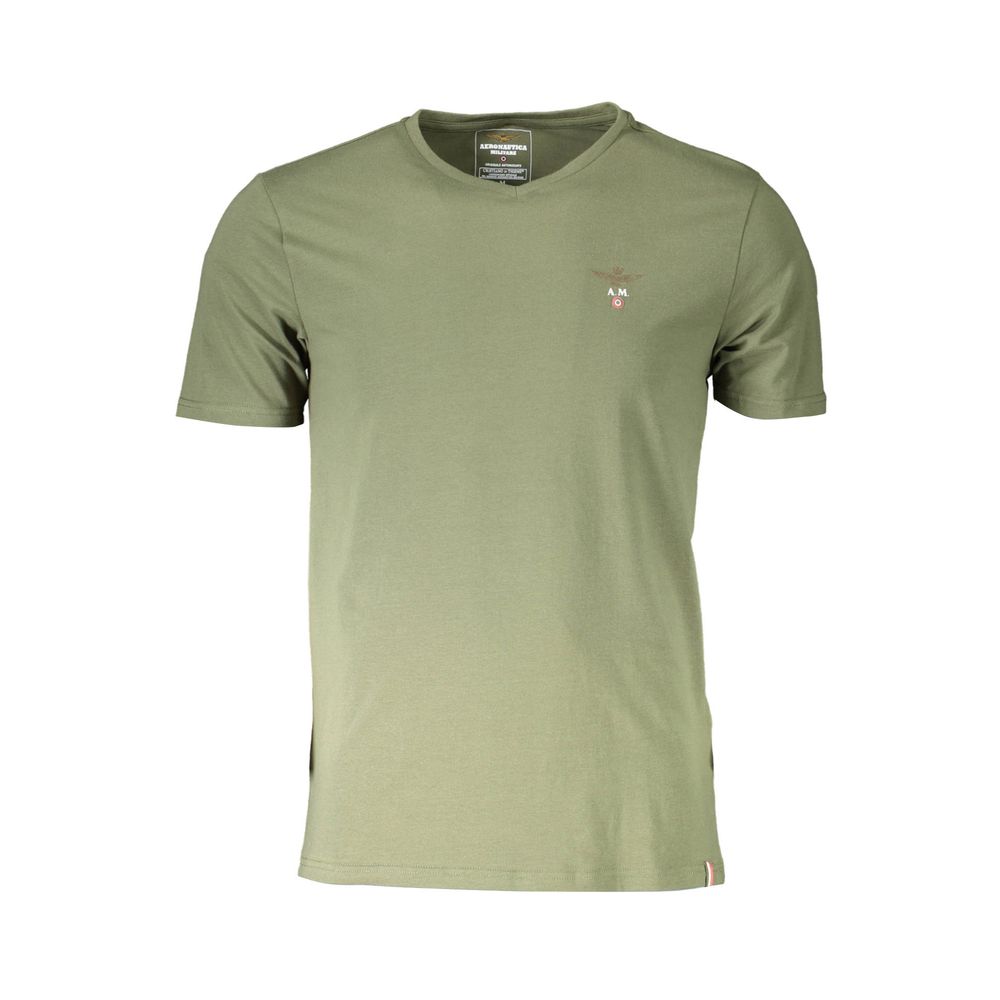 Aeronautica Militare Grøn T-shirt i bomuld