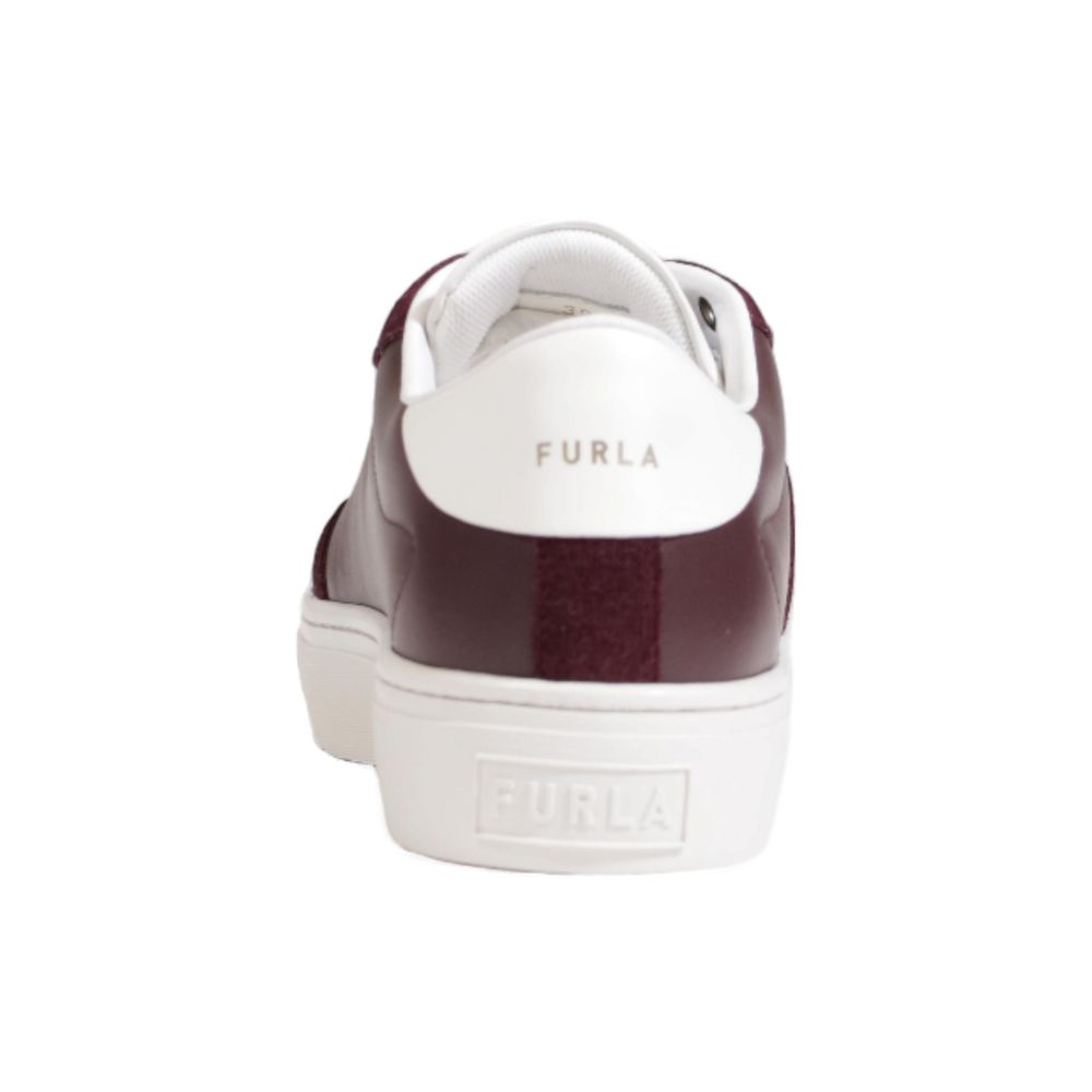 Furla Bordeaux læder sneaker