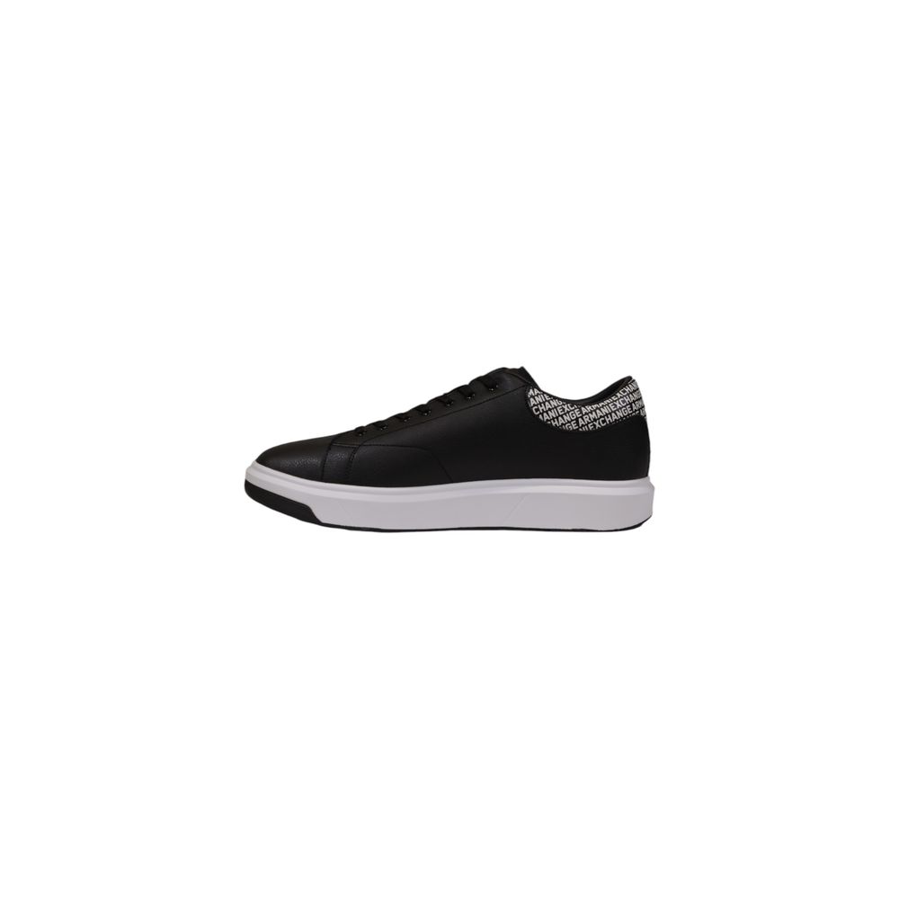 Armani Exchange Black Læder Sneaker