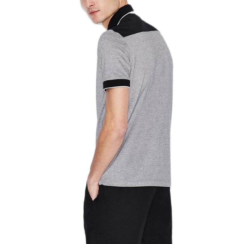 Armani Exchange sort bomuld poloshirt