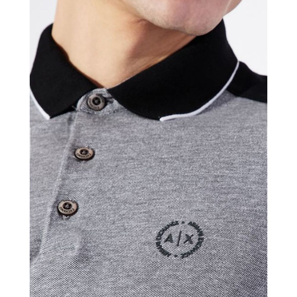 Armani Exchange sort bomuld poloshirt