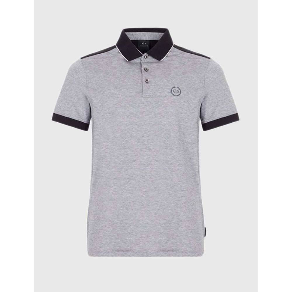 Armani Exchange sort bomuld poloshirt