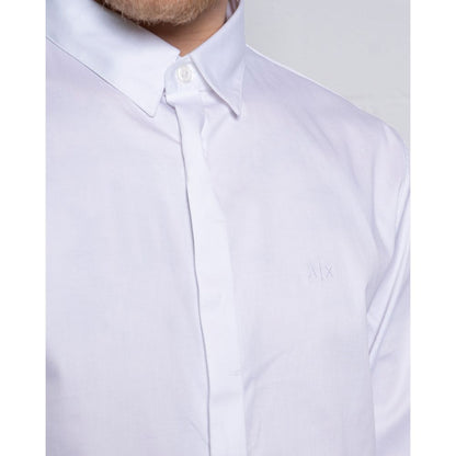 Armani Exchange Hvid Bomuldsskjorte