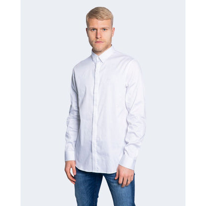 Armani Exchange Hvid Bomuldsskjorte