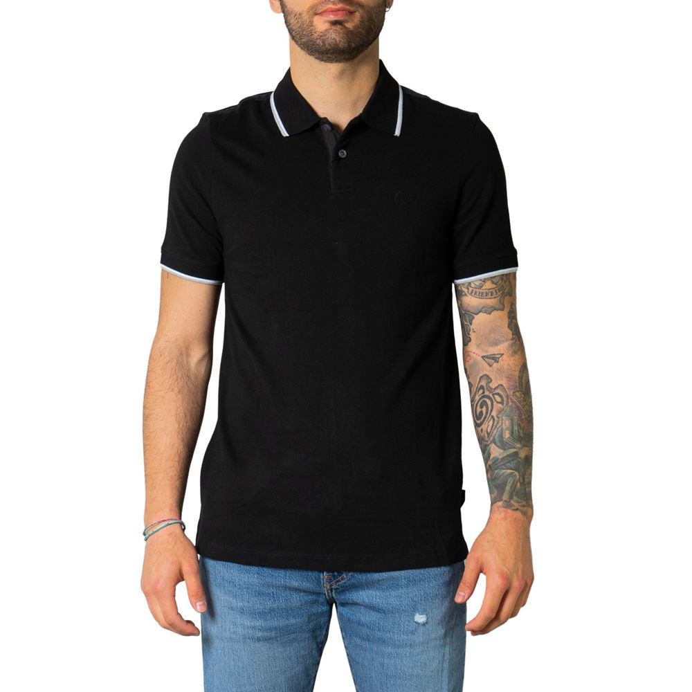 Armani Exchange sort bomuld poloshirt