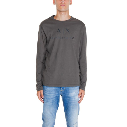 Armani Exchange Grøn Bomuldsskjorte