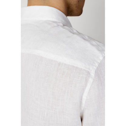 Armani Exchange Hvid Hørskjorte