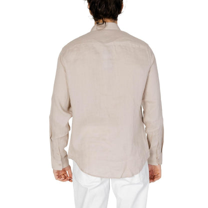Armani Exchange Beige Hørskjorte