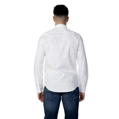 Armani Exchange hvid bomuldsskjorte