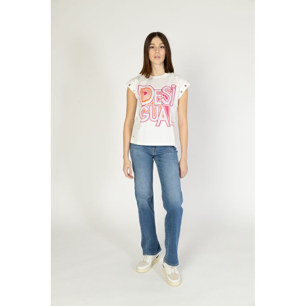 Desigual Multicolor Bomuldstoppe &amp; T-shirt