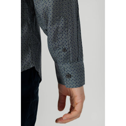 Armani Exchange Grå Viskose Skjorte