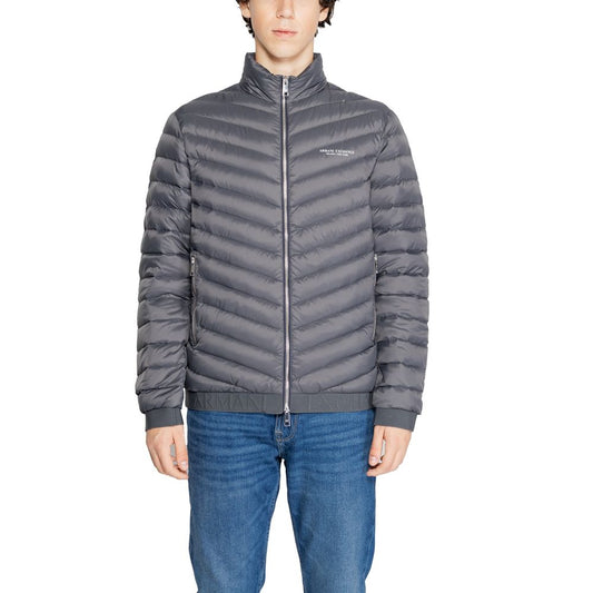 Armani Exchange Grå Polyesterjakke