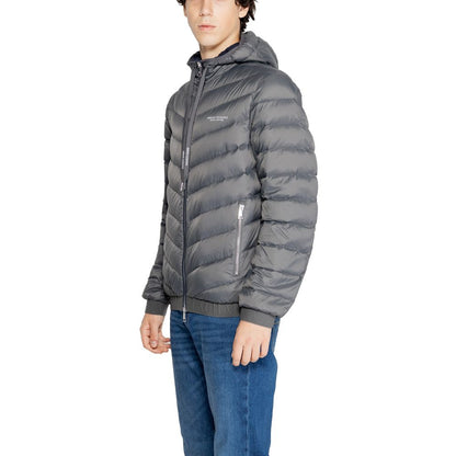 Armani Exchange Grå Polyesterjakke