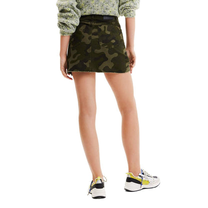 Desigual Army Cotton Skirt