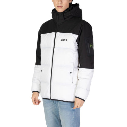 Hugo Boss Hvid Jakke i Genbrugspolyester