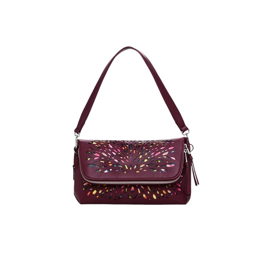 Desigual Bordeaux Polyethylen håndtaske