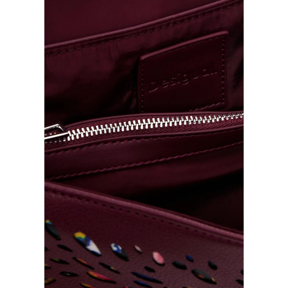 Desigual Bordeaux Polyethylen håndtaske