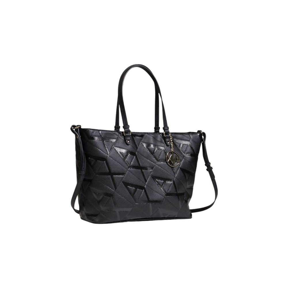 Armani Exchange sort polyethylen håndtaske