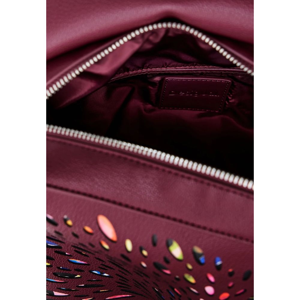 Desigual Bordeaux polyethylen rygsæk