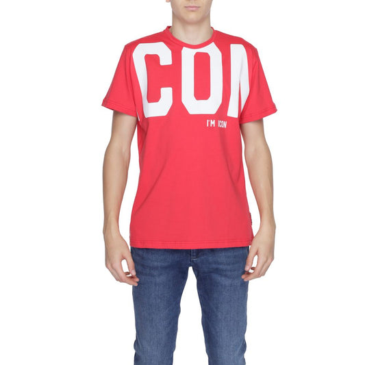 Ikon rød bomuld T-shirt