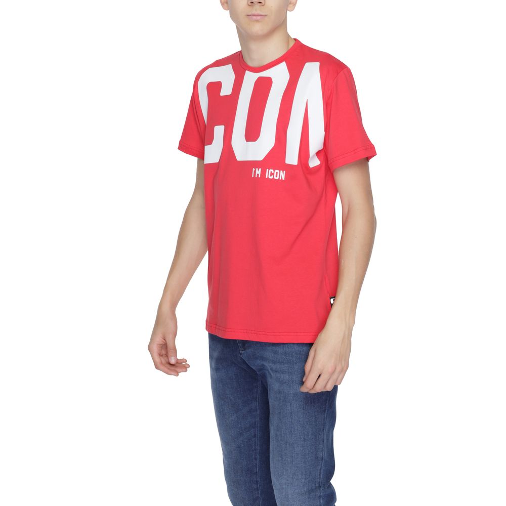 Ikon rød bomuld T-shirt