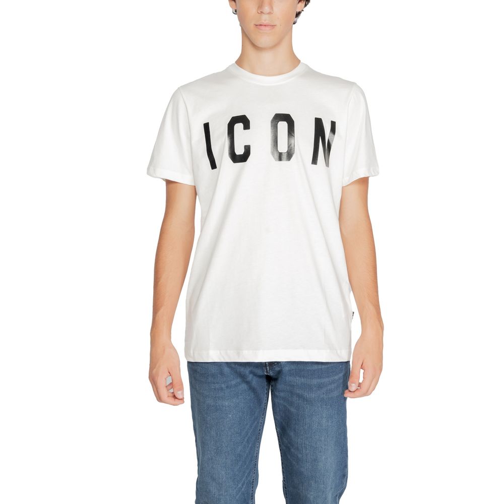 Ikon hvid bomuld T-shirt