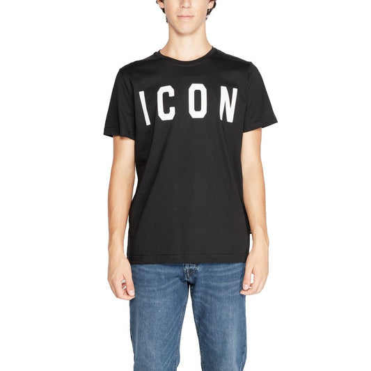 Ikon Sort og hvid T-shirt i bomuld