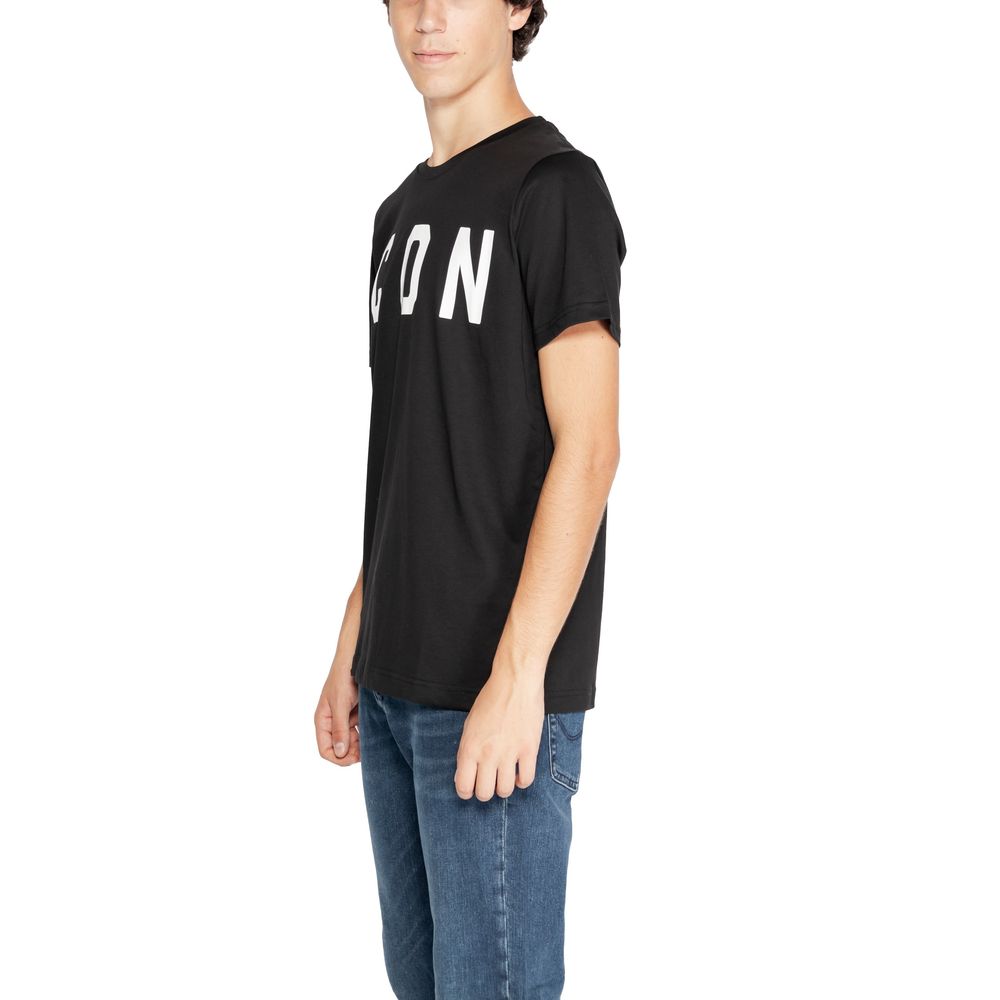 Ikon Sort og hvid T-shirt i bomuld