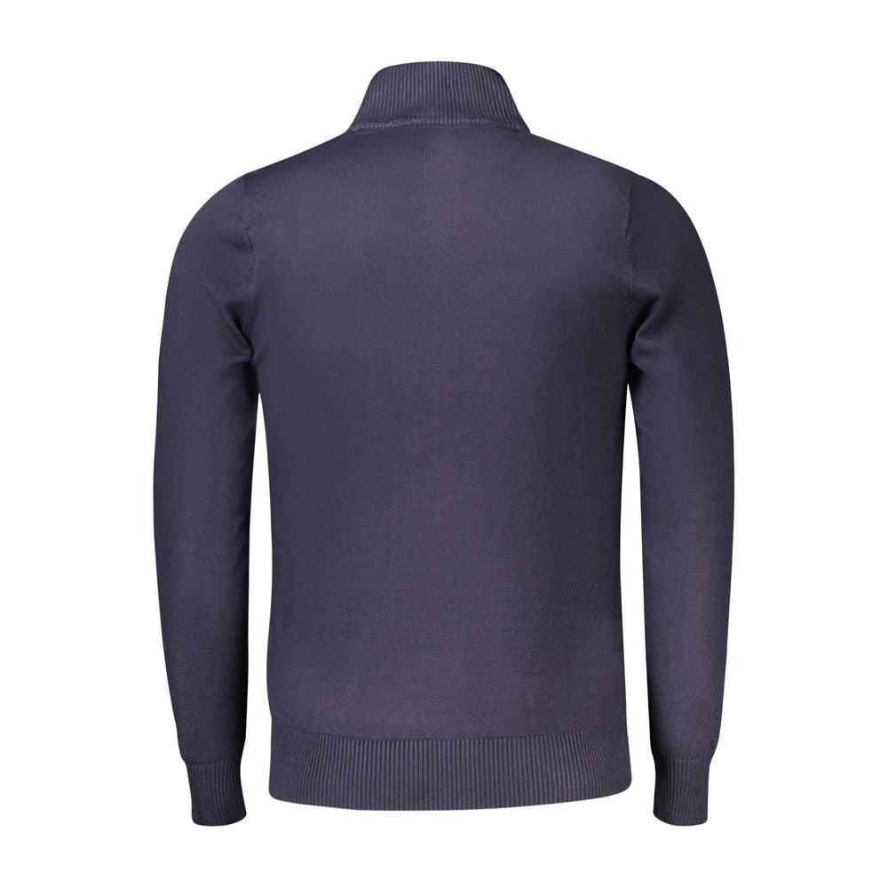 Coveri Moving Blue Nylon Sweater