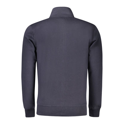 Coveri Moving Blue Cotton Men Sweater