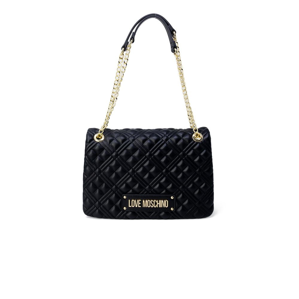 Love Moschino Guld Polyethylen Håndtaske