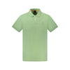 Hugo Boss Green Cotton Men Polo Shirt