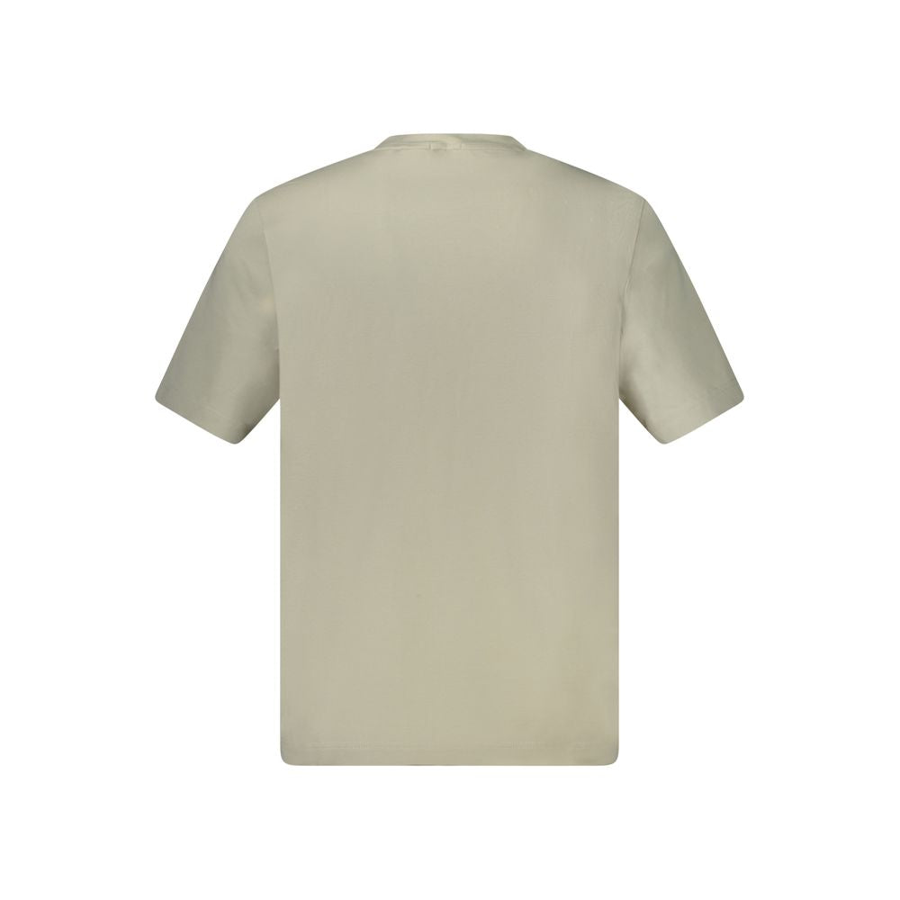 Hugo Boss Beige Cotton Men T-Shirt