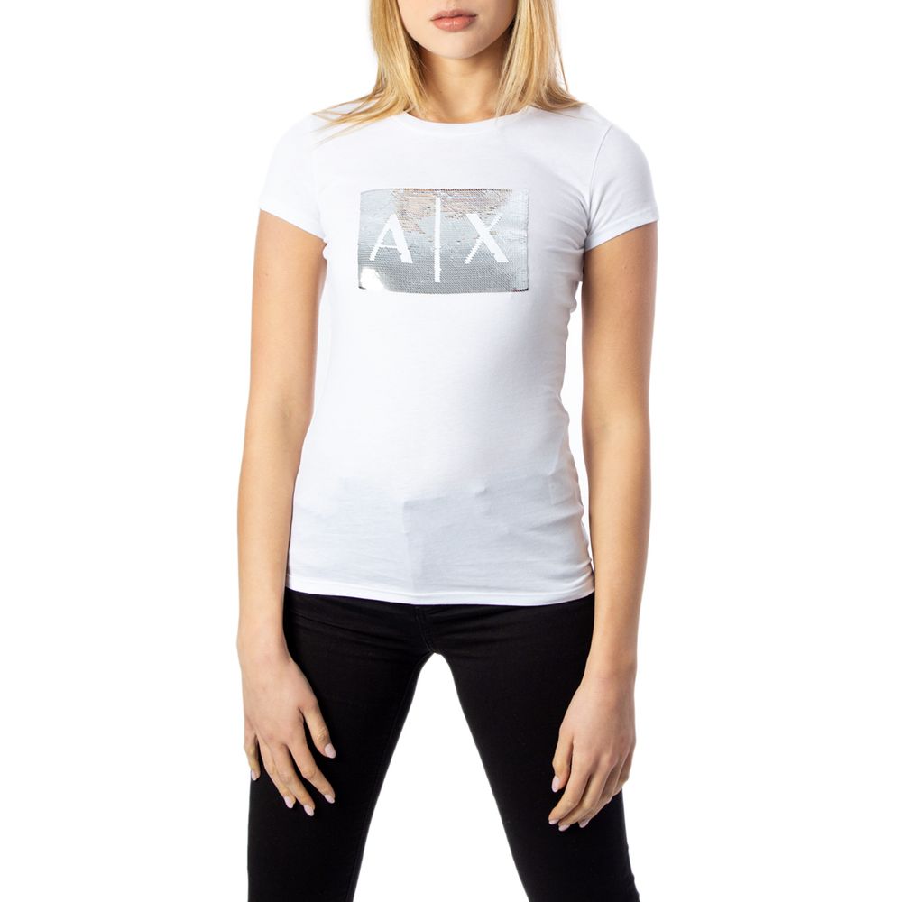 Armani Exchange Hvide Bomuldstoppe &amp; T-shirt