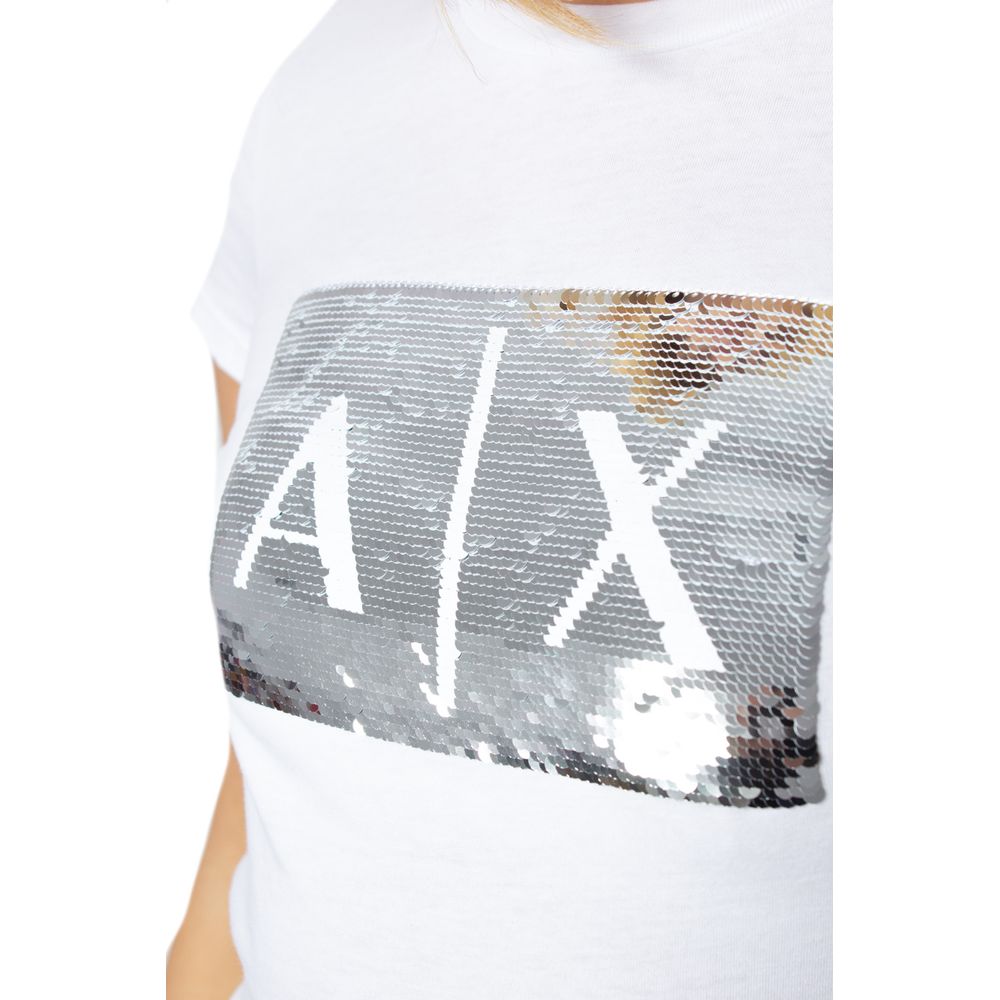 Armani Exchange Hvide Bomuldstoppe &amp; T-shirt