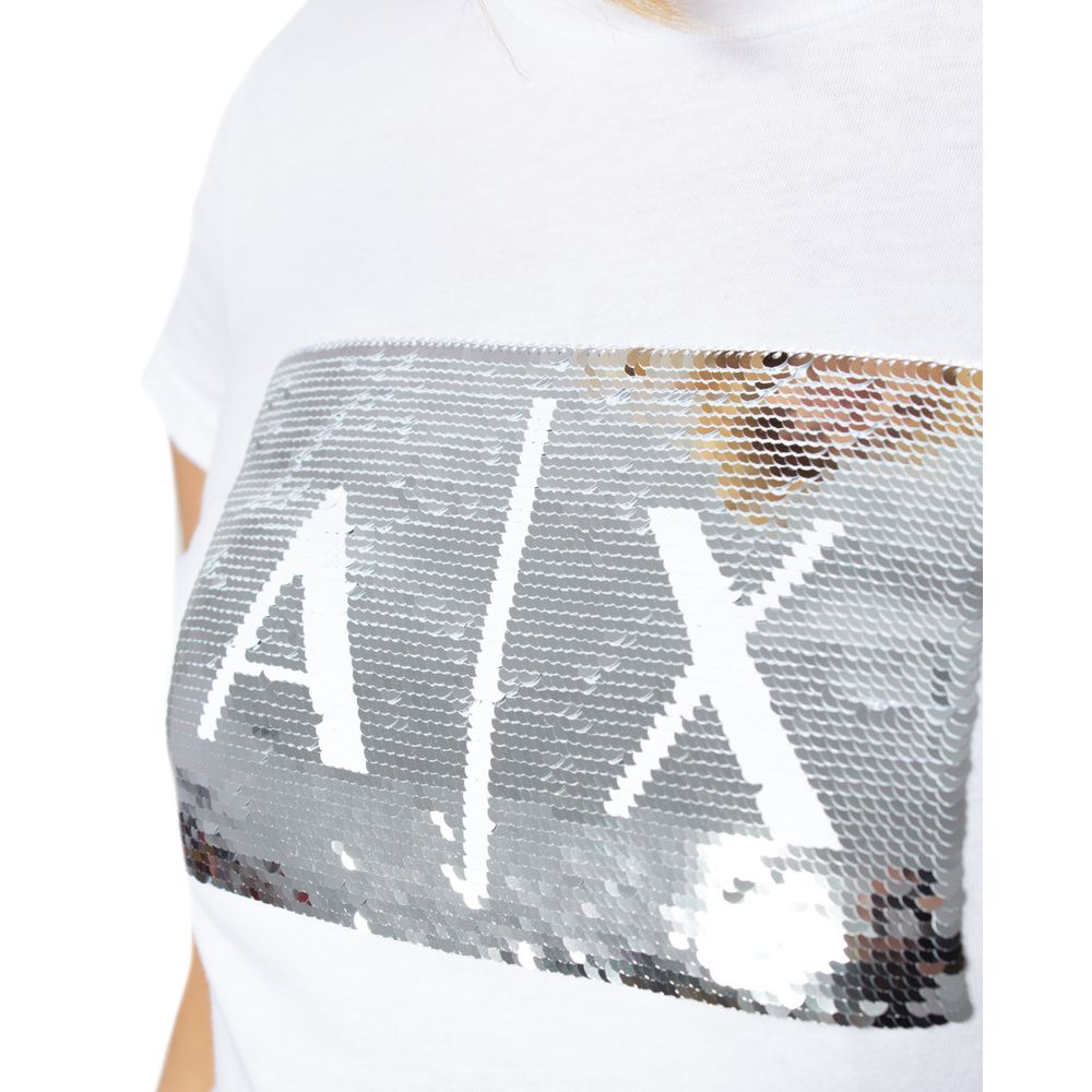 Armani Exchange Hvide Bomuldstoppe &amp; T-shirt