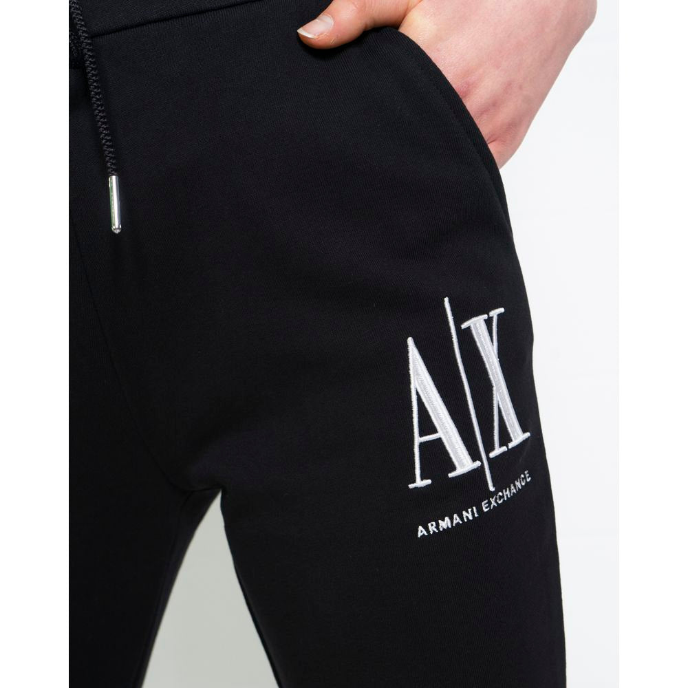 Armani Exchange Black Cotton Jeans &amp; Bukser