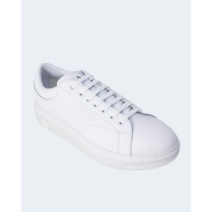 Armani Exchange hvid lædersneaker