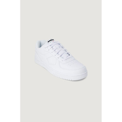 Diadora White Synthetic Leather Sneaker