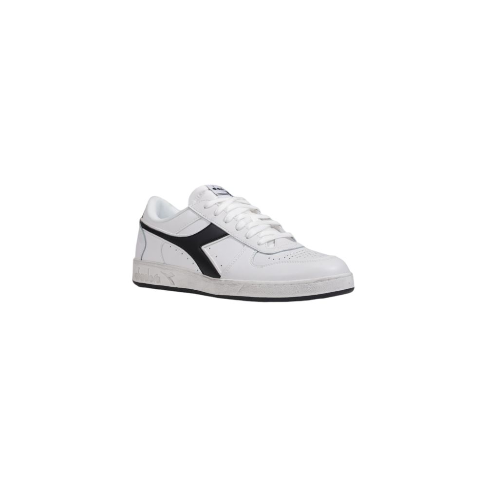 Diadora sort og hvid læder sneaker