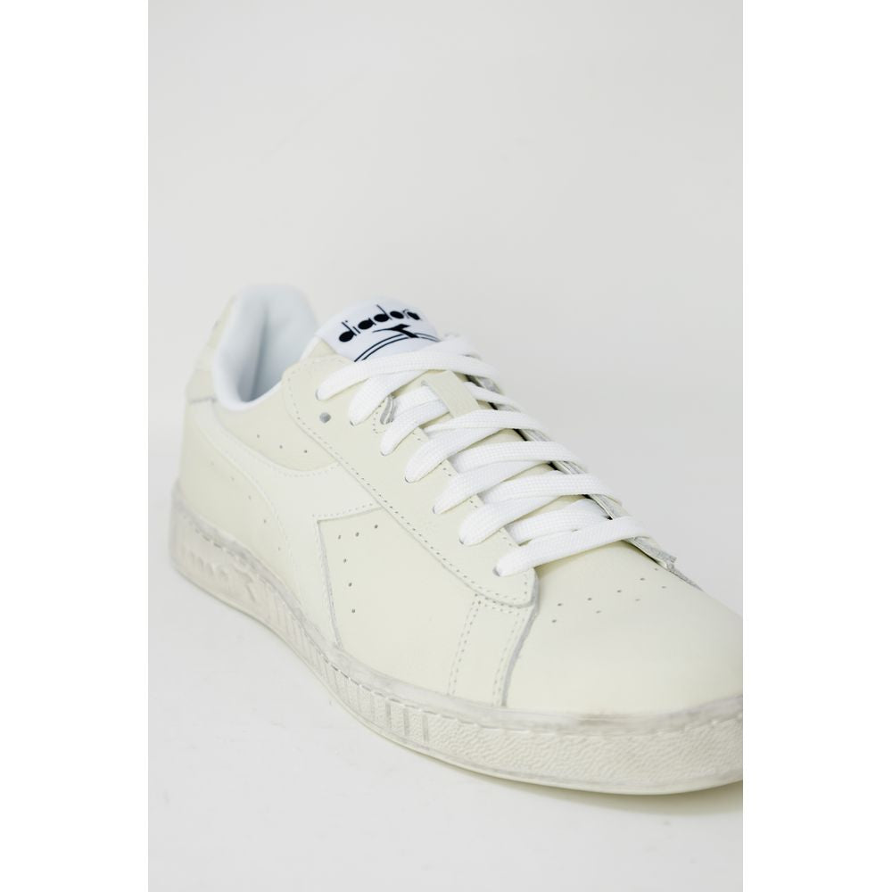 Diadora Sneaker i hvid syntetisk læder