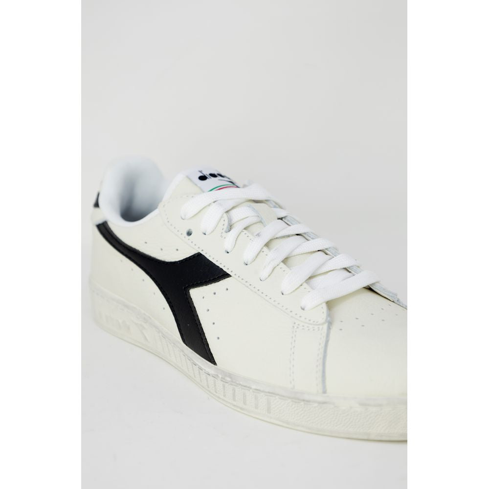 Diadora sort syntetisk læder sneaker