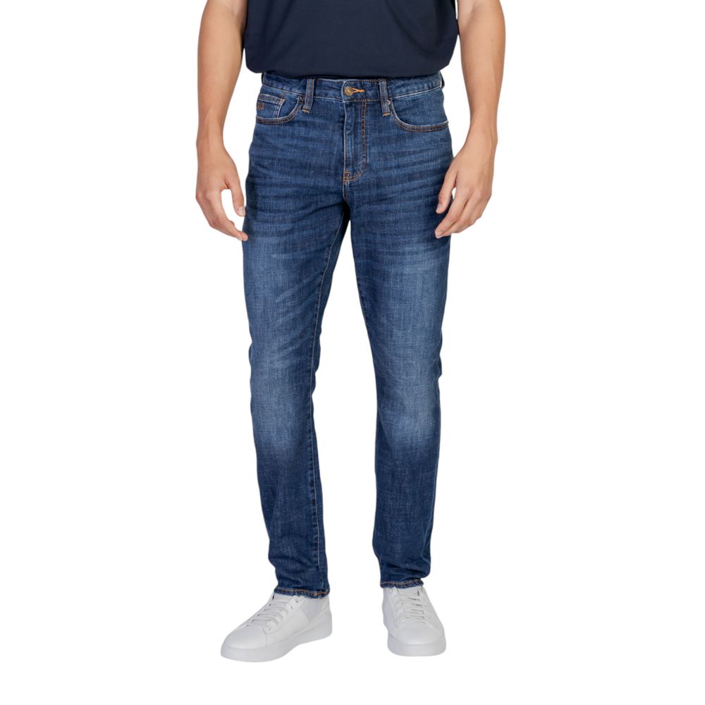 Armani Exchange Blue Cotton Jeans &amp; Bukser